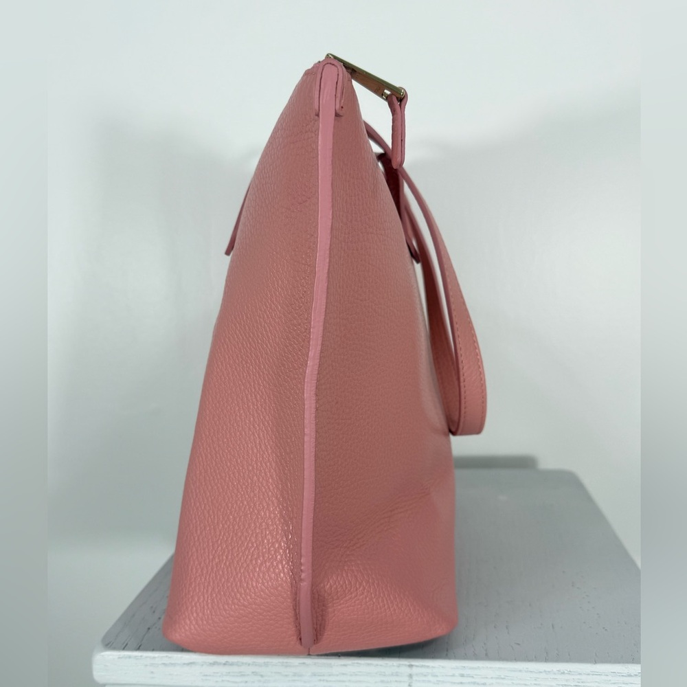 Furla XL leather tote never used poppy pink great for Spring/Summer Nordstrom - Picture 7 of 11